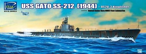 Riich Models RS20002 1:200 USS Gato SS-212 Submarine & Kingfisher