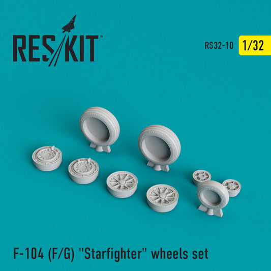 ResKit RS32-0010 1:32 Lockheed F-104F/F-104G Starfighter wheels set