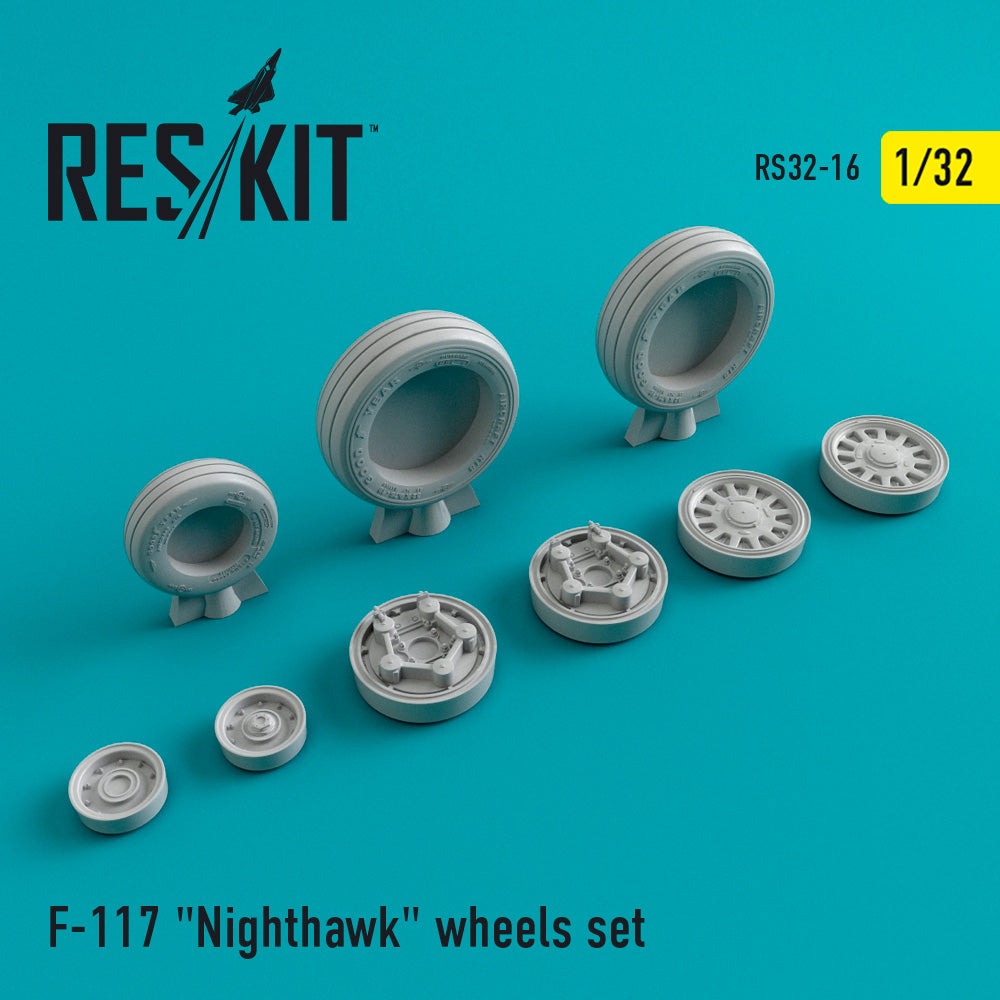 ResKit RS32-0016 1:32 Lockheed F-117A Nighthawk wheels set