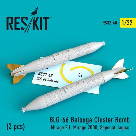 ResKit RS32-0048 1:32 BLG-66 Belouga Cluster Bomb