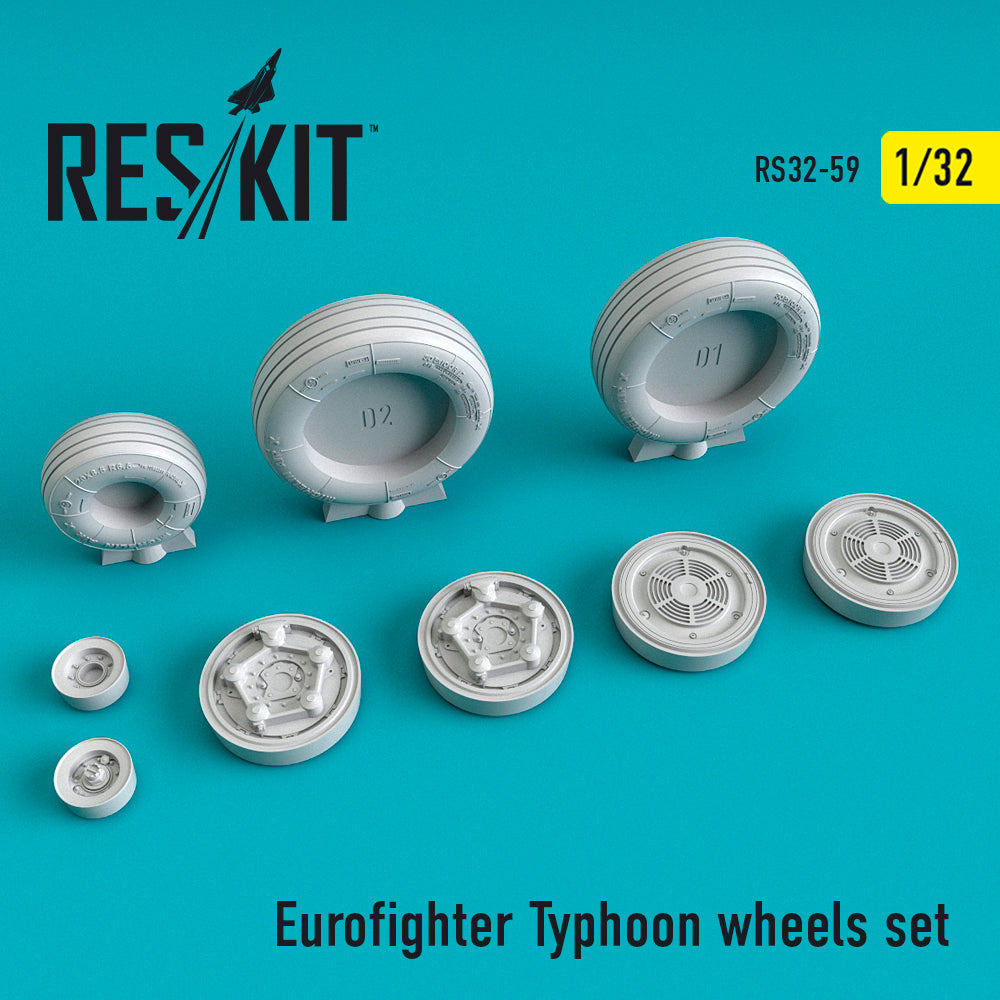ResKit RS32-0059 1:32 Eurofighter EF-2000A/EF-2000B Typhoon wheels set