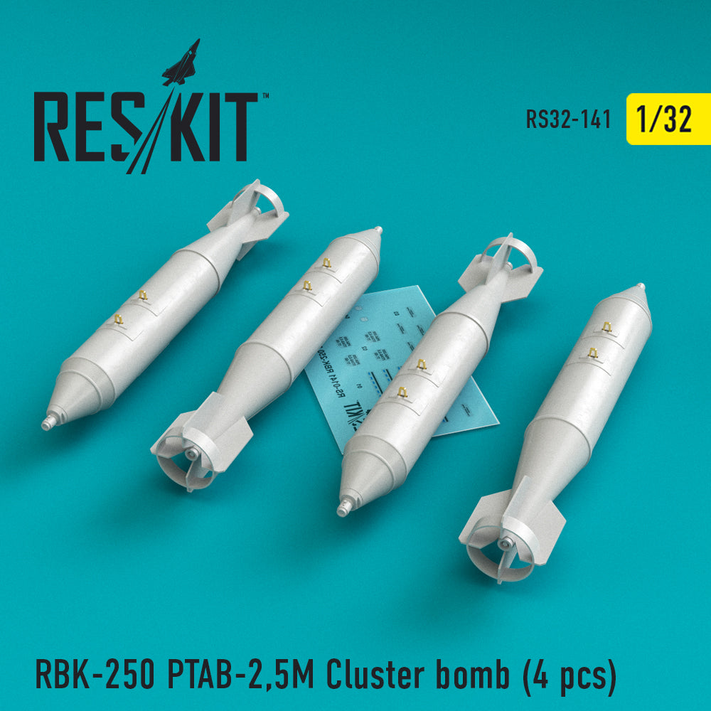 ResKit RS32-0141 1:32 RBK-250 PTAB-2,5M Cluster bomb