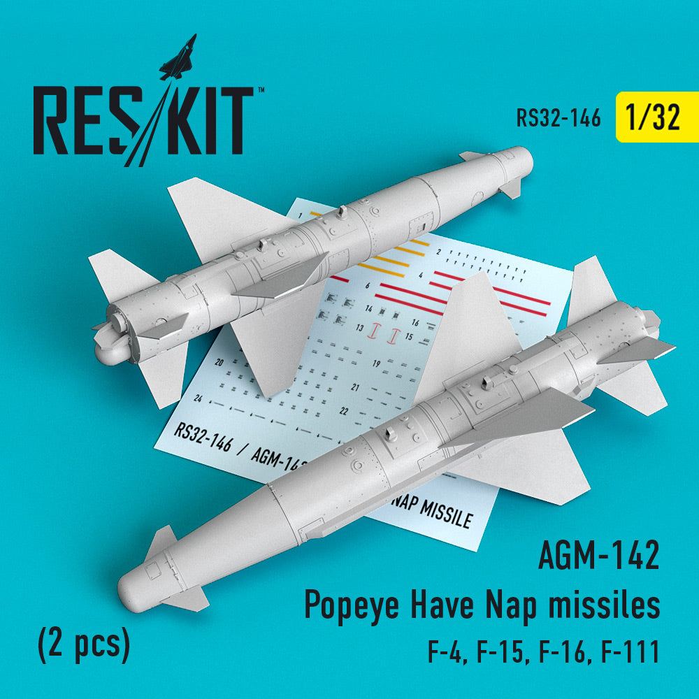 ResKit RS32-0146 1:32 AGM-142 Popeye Have Nap missiles