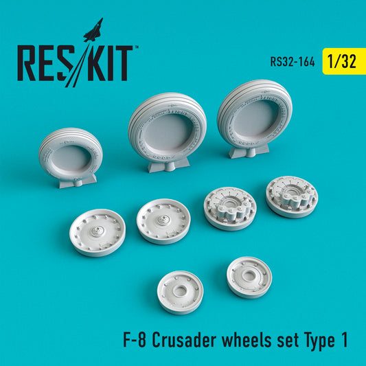 ResKit RS32-0164 1:32 Vought F-8E Crusader wheels set Type 1