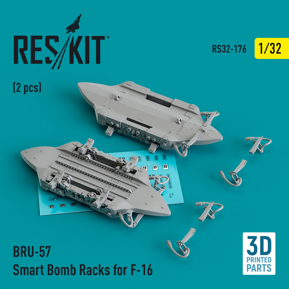 ResKit RS32-0176 1:32 F-16C BRU-57 Smart Bomb Racks