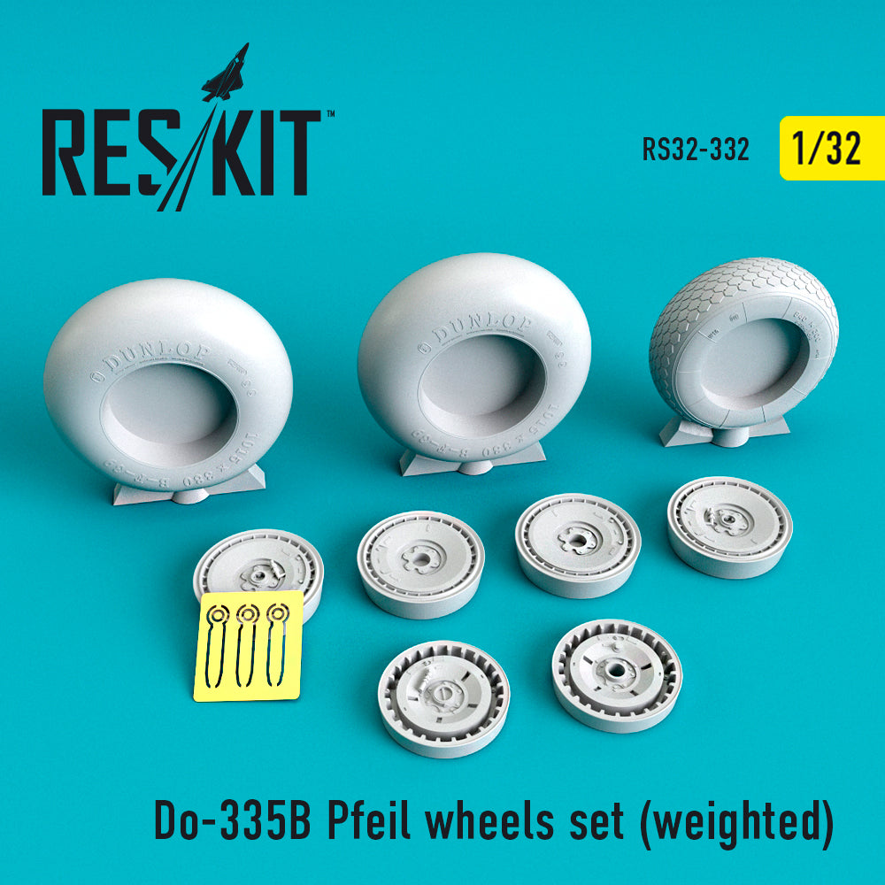 ResKit RS32-0332 1:32 Dornier Do-335B Pfeil wheels set