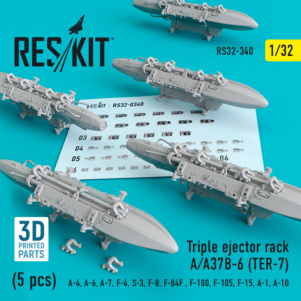 ResKit RS32-0340 1:32 Triple Ejector Rack A/A37B-6