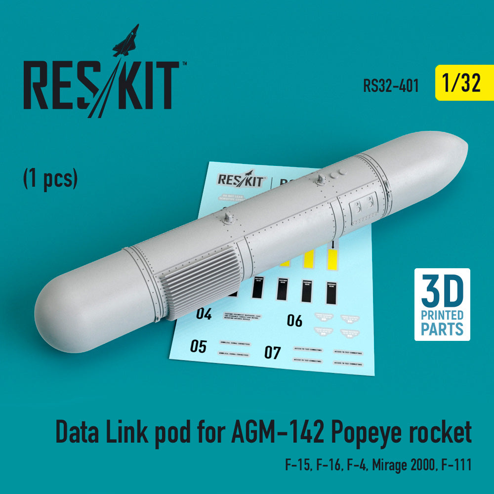 ResKit RS32-0401 1:32 Data Link pod for AGM-142 Popeye rocket
