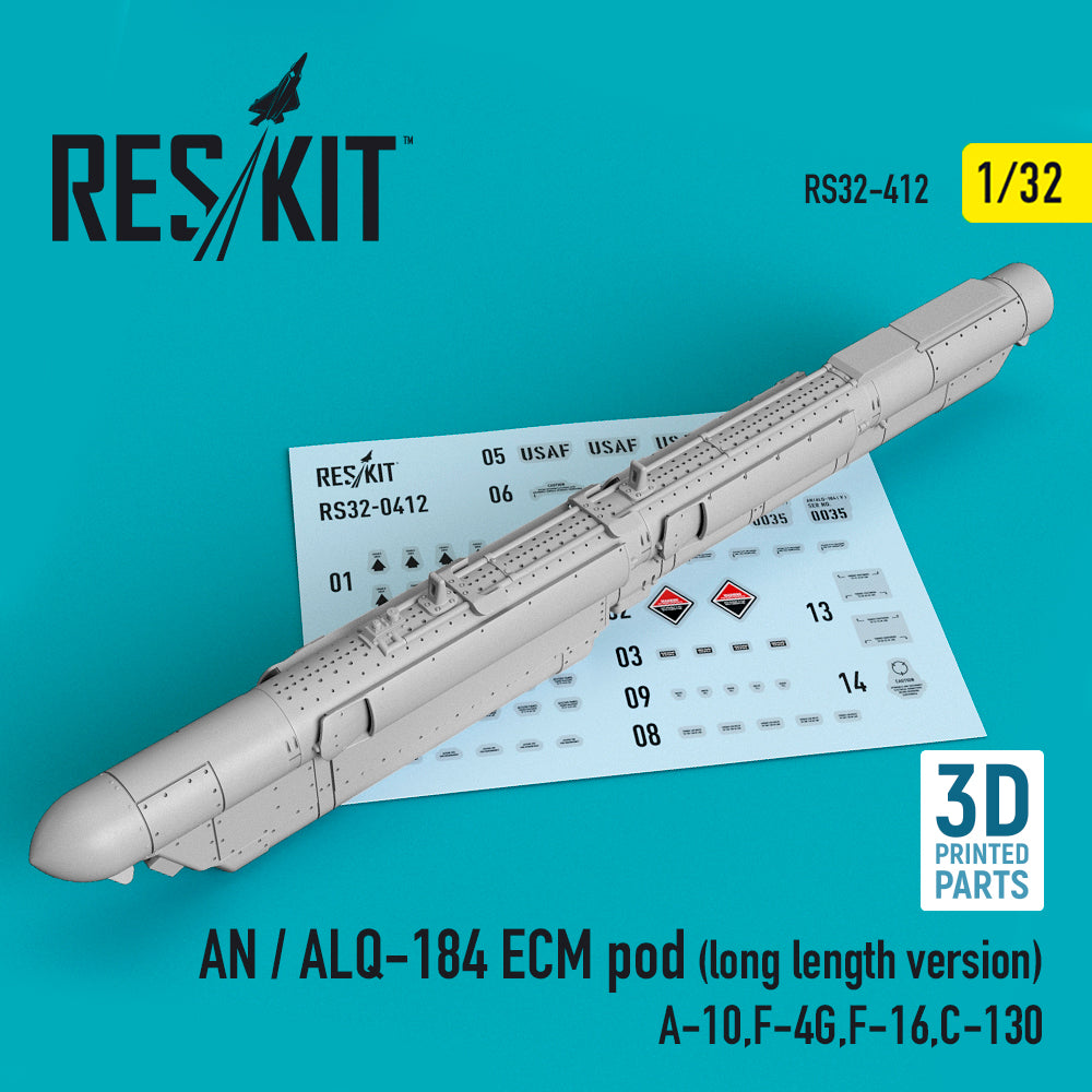 ResKit RS32-0412 1:32 AN / ALQ-184 ECM pod