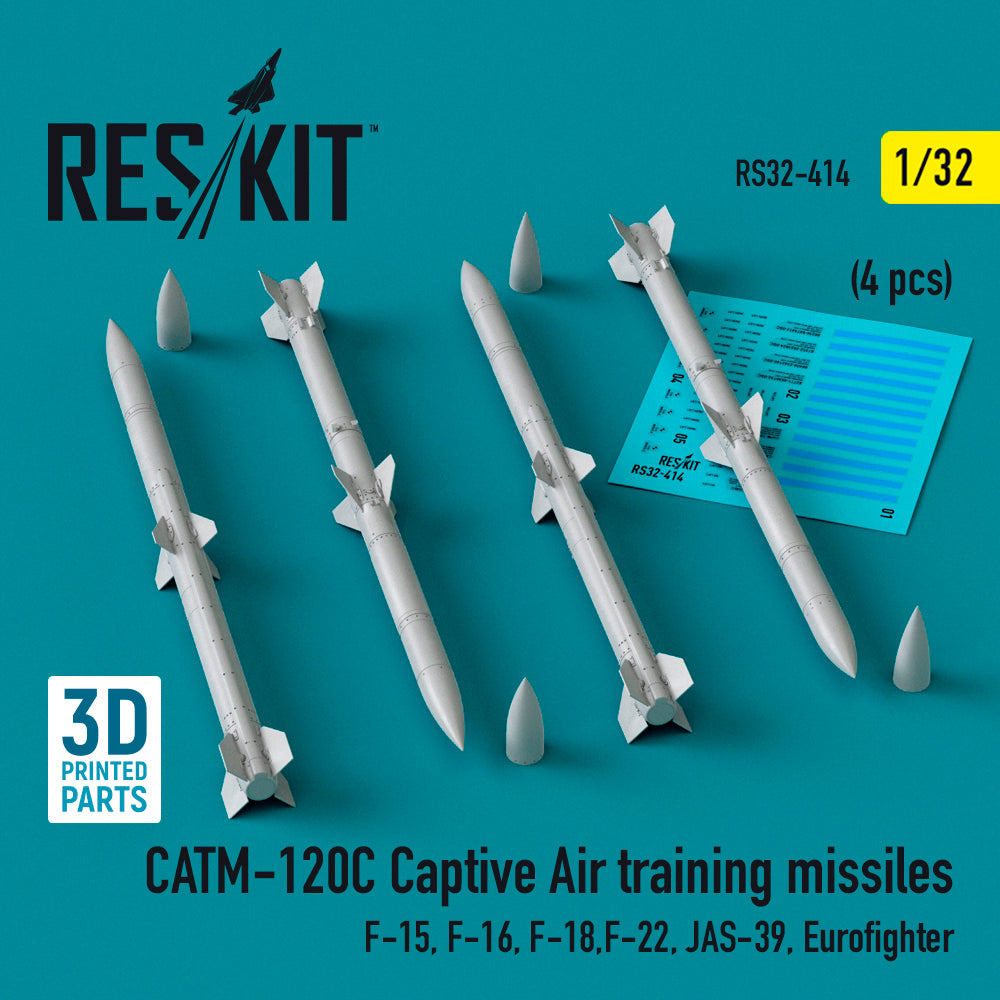 ResKit RS32-0414 1:32 CATM-120C Captive air training missiles