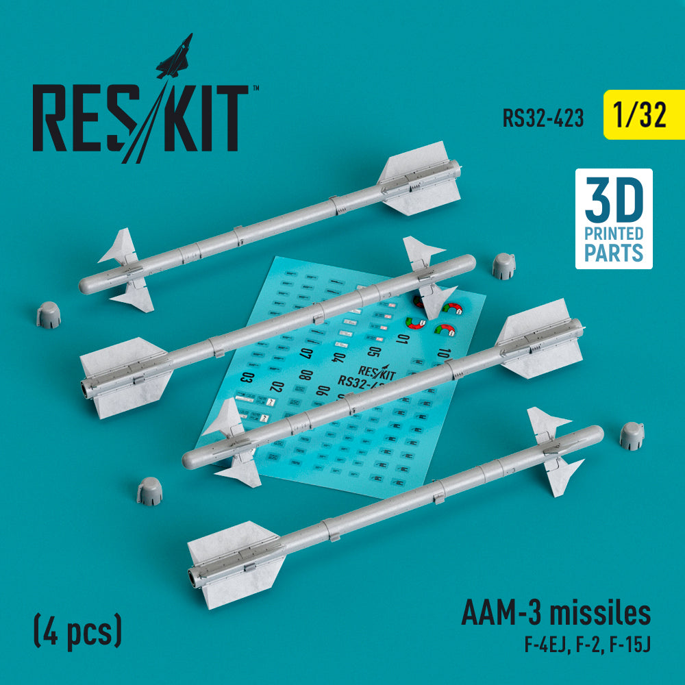 ResKit RS32-0423 1:32 AAM-3 missiles