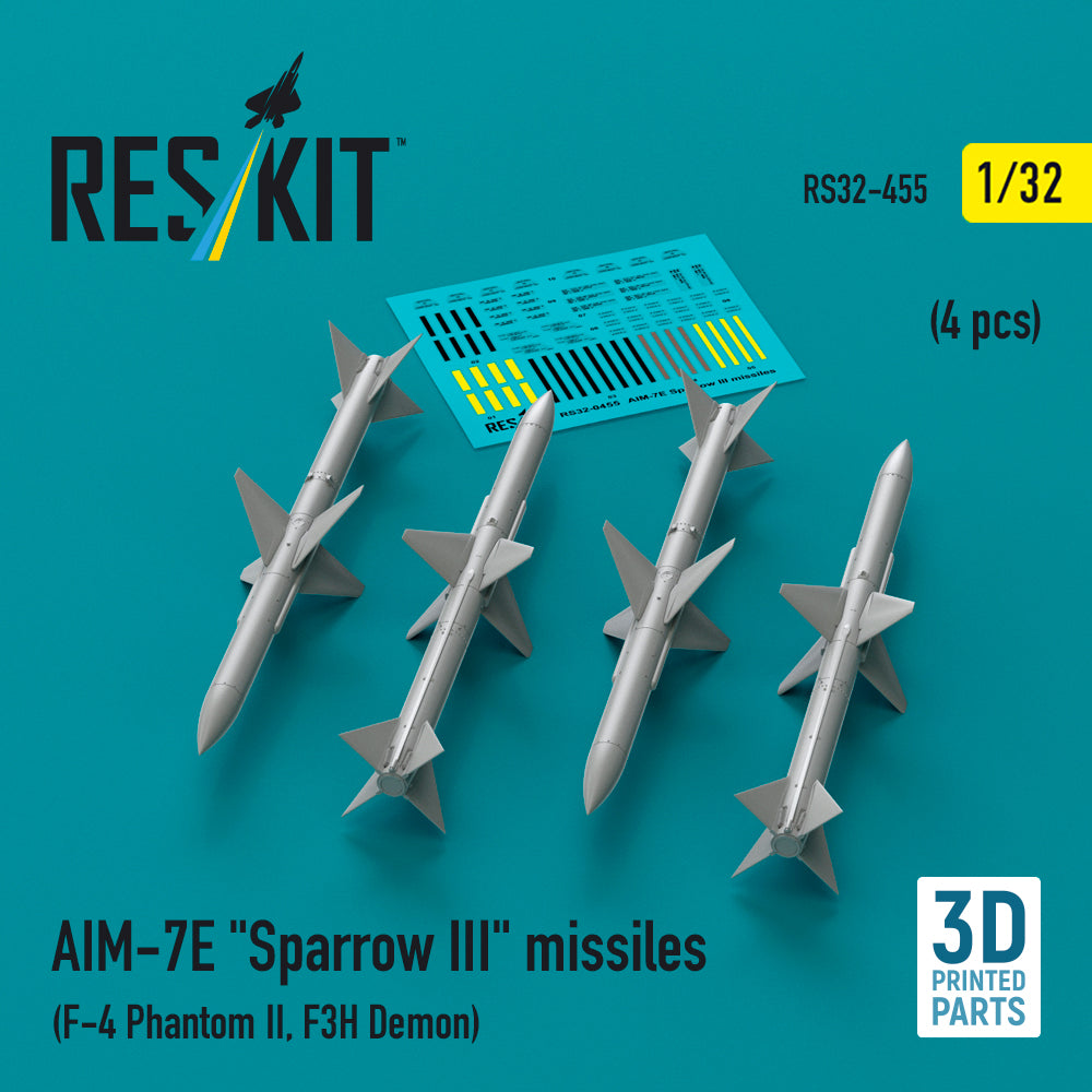 ResKit RS32-0455 1:32 AIM-7E Sparrow III missiles