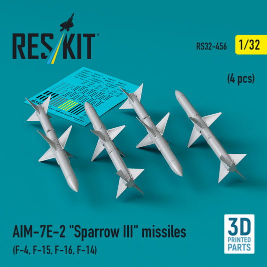 ResKit RS32-0456 1:32 AIM-7E-2 Sparrow III missiles