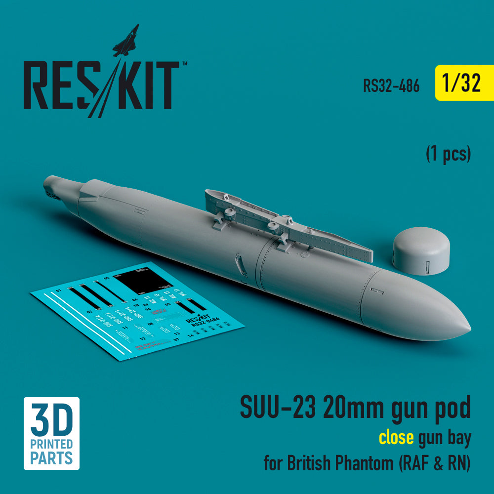 ResKit RS32-0486 1:32 SUU-23 20mm gun pod