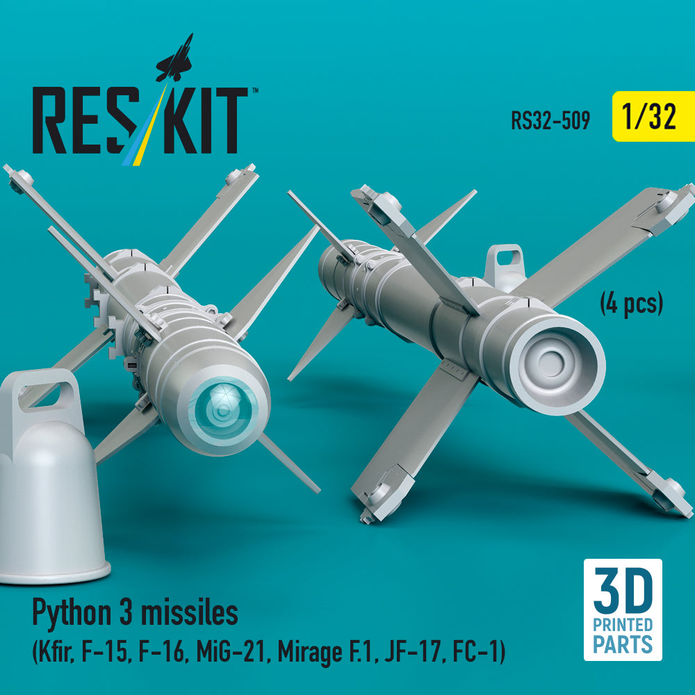ResKit RS32-0509 1:32 Python 3 missiles