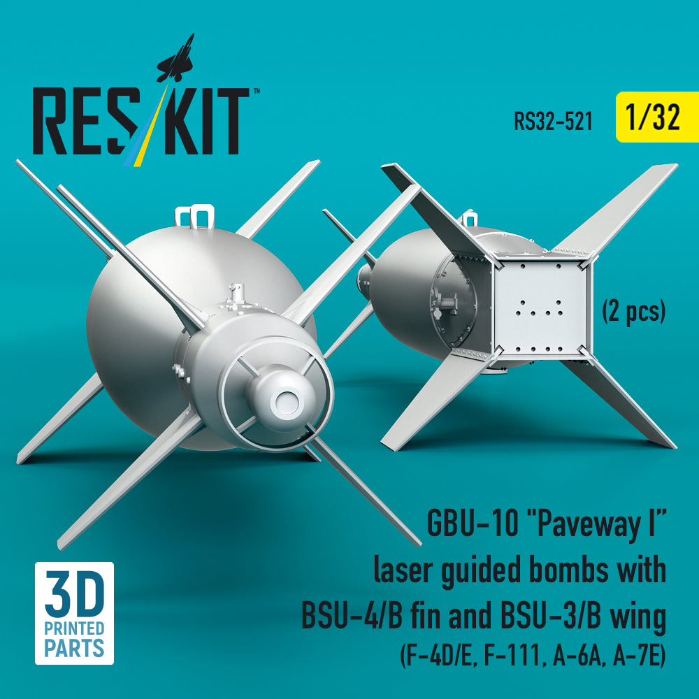 ResKit RS32-0521 1:32 GBU-10 Paveway I Laser Guided Bombs