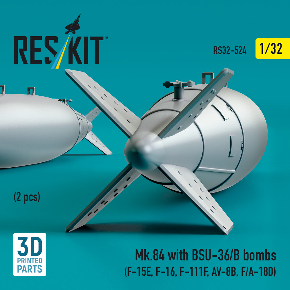 ResKit RS32-0524 1:32 Mk.84 with BSU-36/B bombs