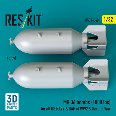 ResKit RS32-0548 1:32 MK.36 bombs