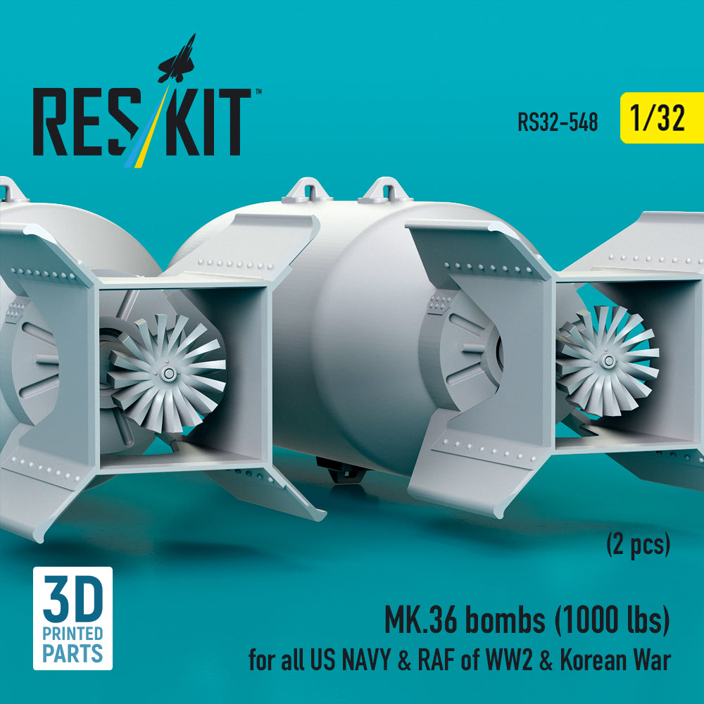 ResKit RS32-0548 1:32 MK.36 bombs