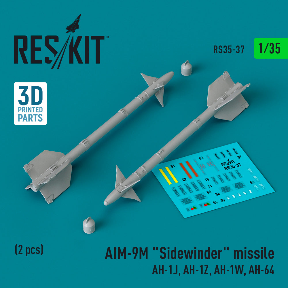 ResKit RS35-0037 1:35 AIM-9M Sidewinder missile