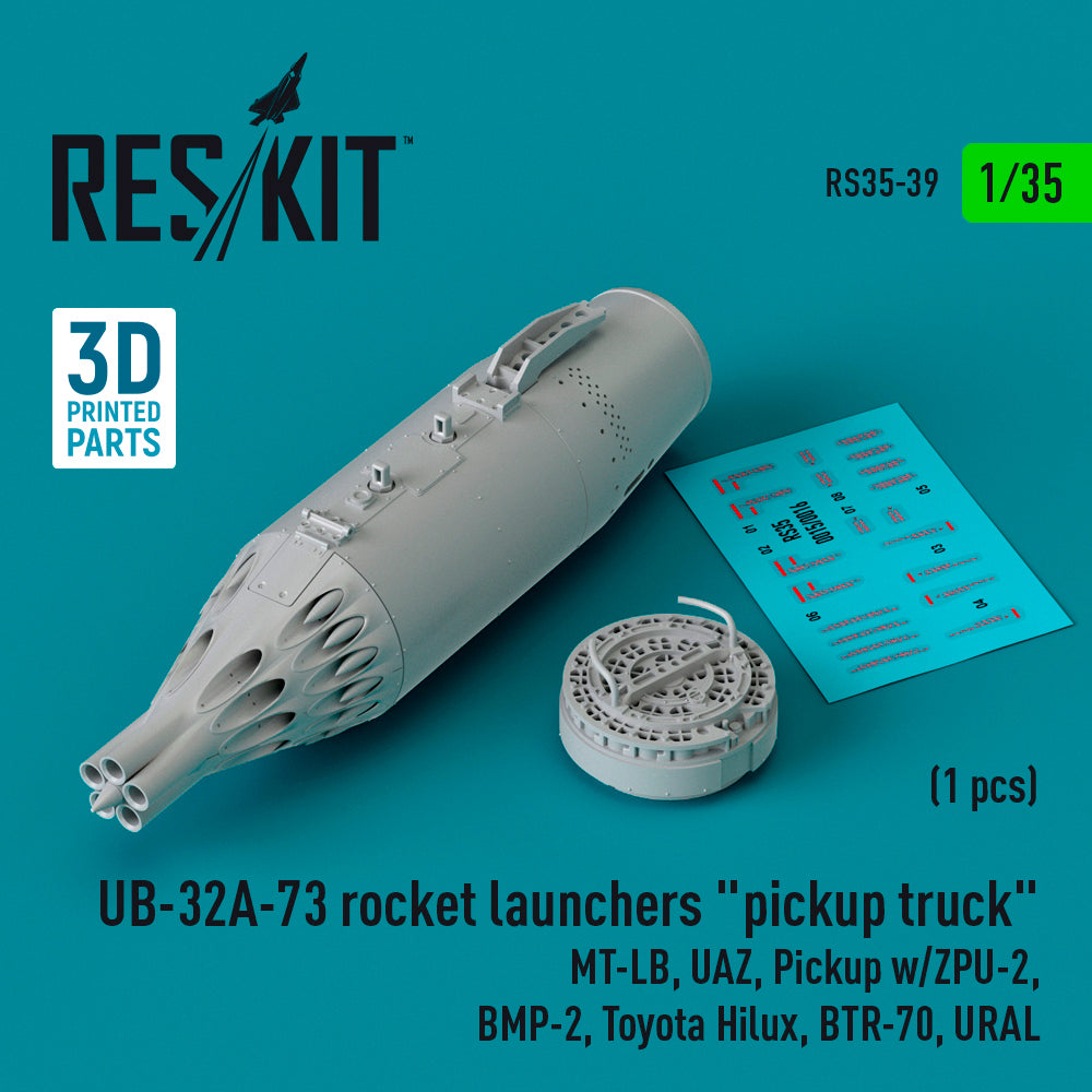 ResKit RS35-0039 1:35 UB-32A-73 rocket launchers pickup truck
