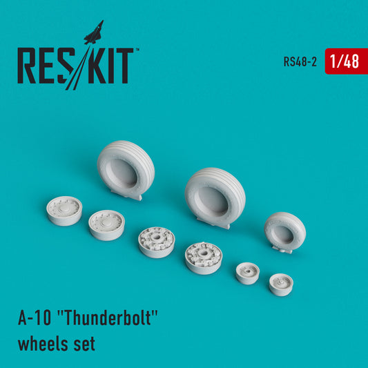 ResKit RS48-0002 1:48 Fairchild A-10A/A-10B/A-10C Thunderbolt wheels set