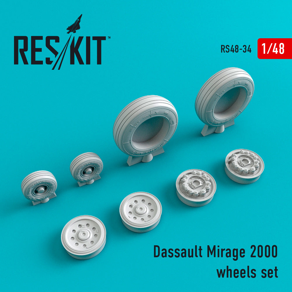 ResKit RS48-0034 1:48 Dassault_Mirage 2000 wheels set