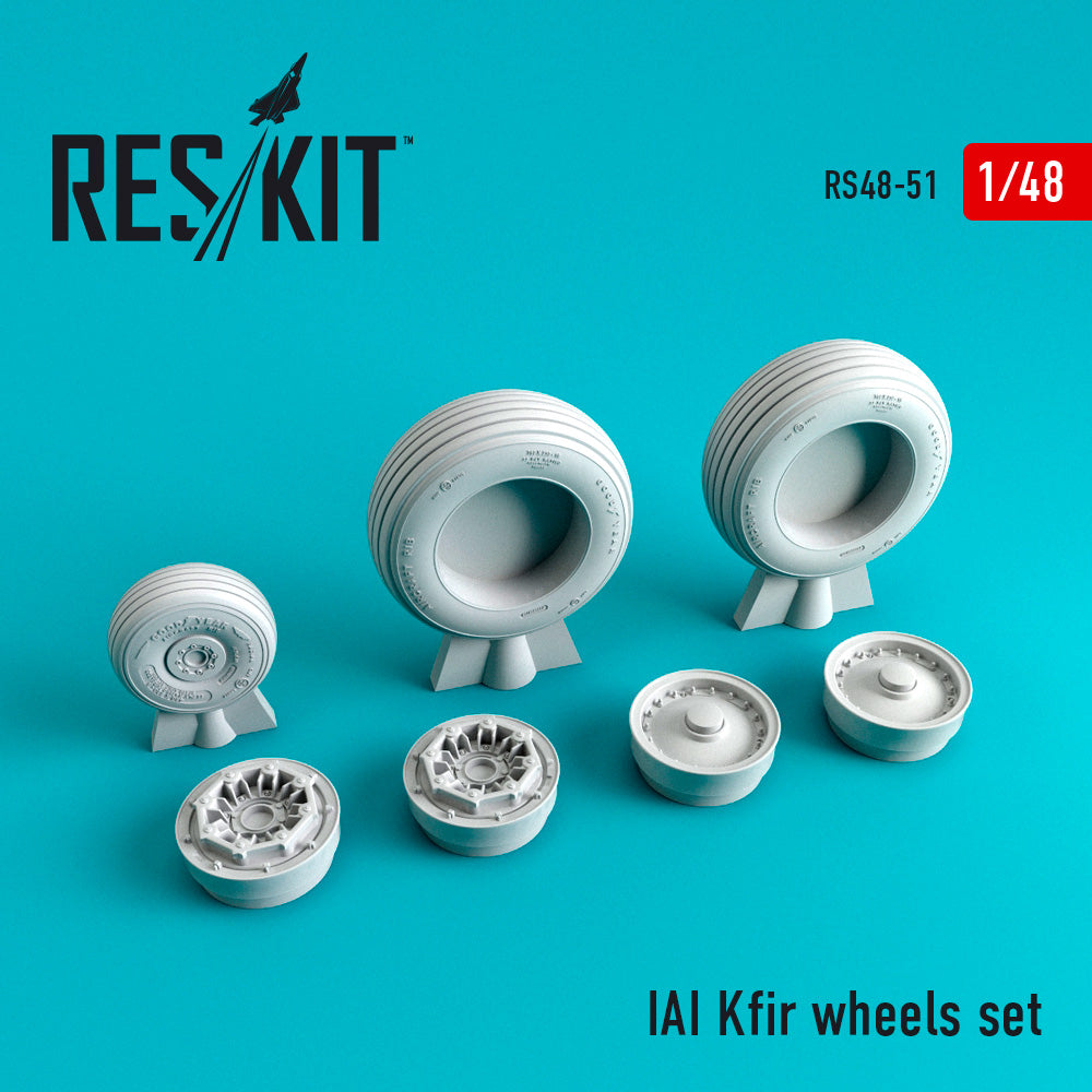 ResKit RS48-0051 1:48 IAI C-2/C-7 Kfir wheel set