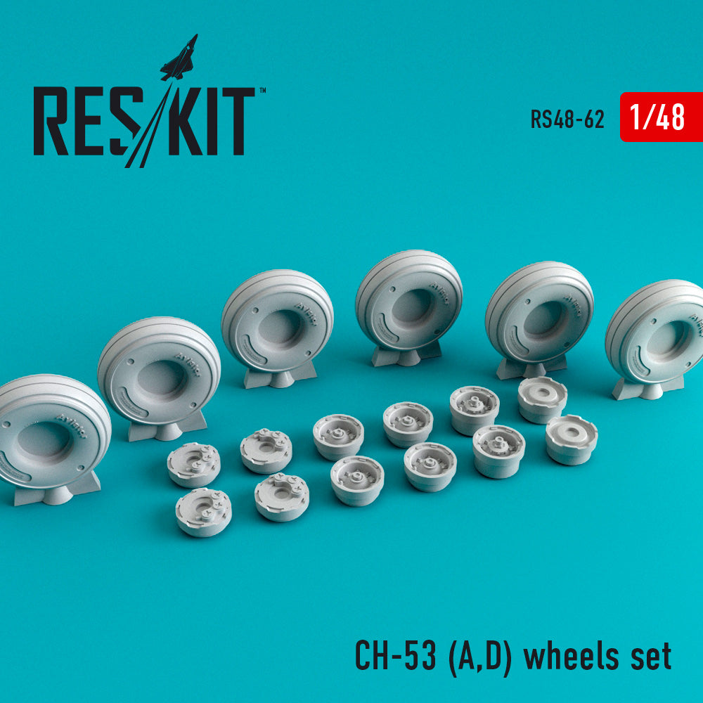 ResKit RS48-0062 1:48 Sikorsky SH-53A/SH-53D) wheels set