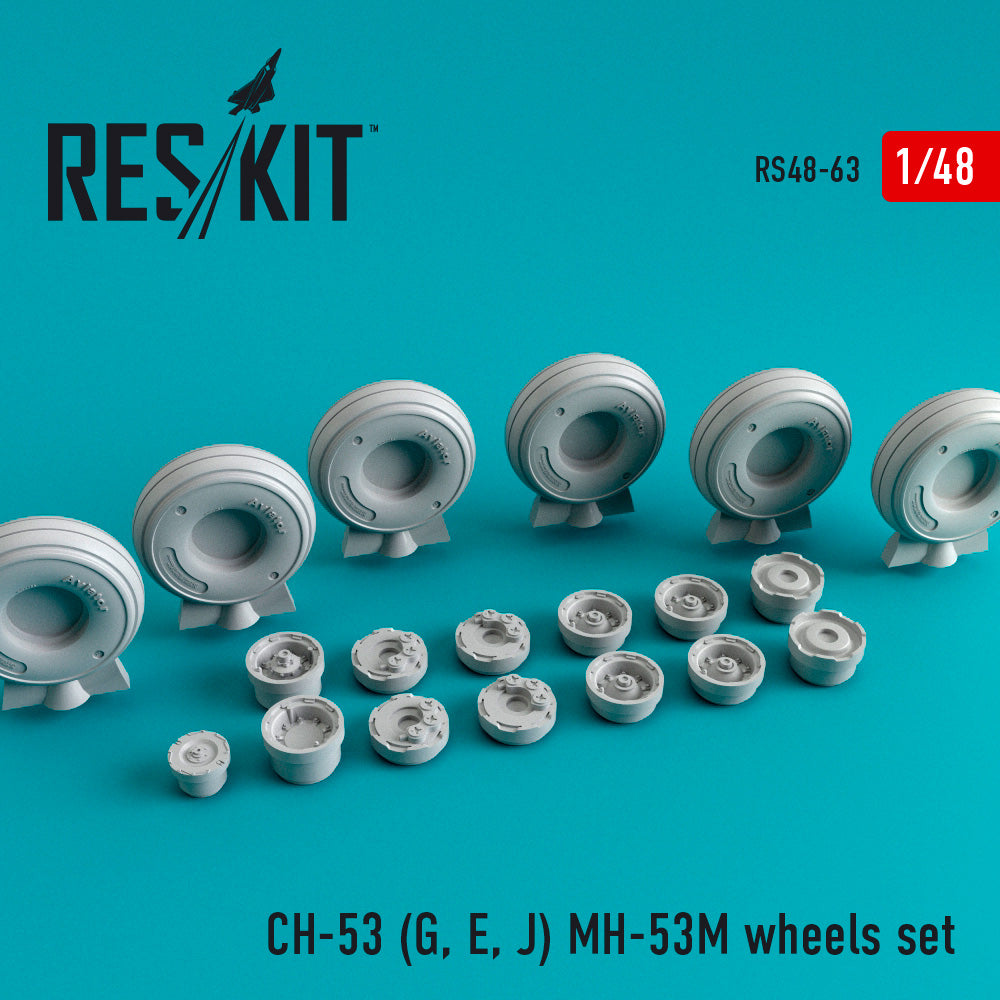 ResKit RS48-0063 1:48 Sikorsky CH-53E/MH-53E wheels