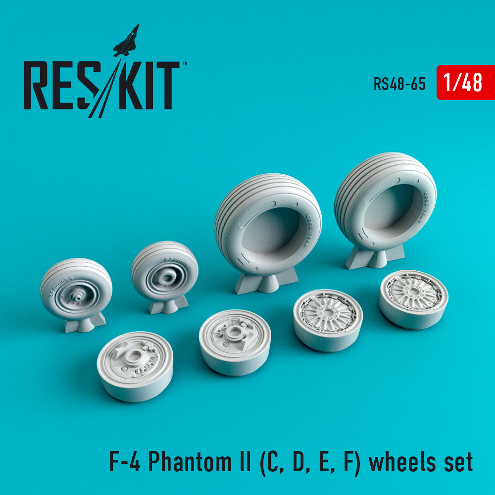 ResKit RS48-0065 1:48 McDonnell F-4C/F-4D/F-4E/F-4F Phantom II wheels set