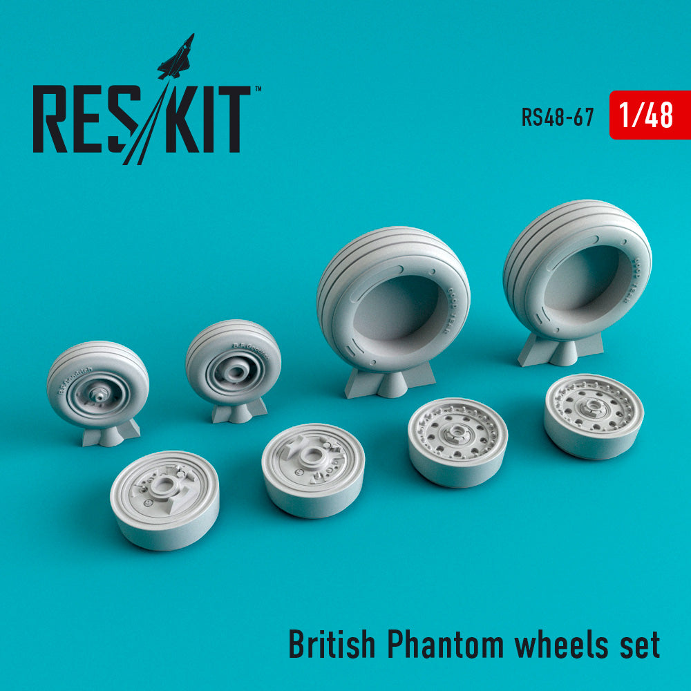 ResKit RS48-0067 1:48 McDonnell-Douglas FG.1 Phantom wheels set