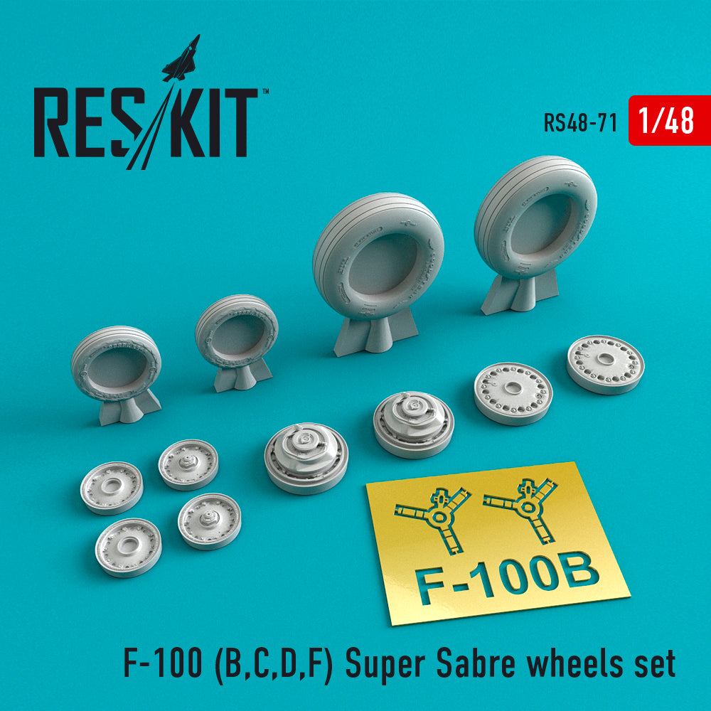 ResKit RS48-0071 1:48 F-100C/F-100D/F-100F 'Super Sabre' wheels set