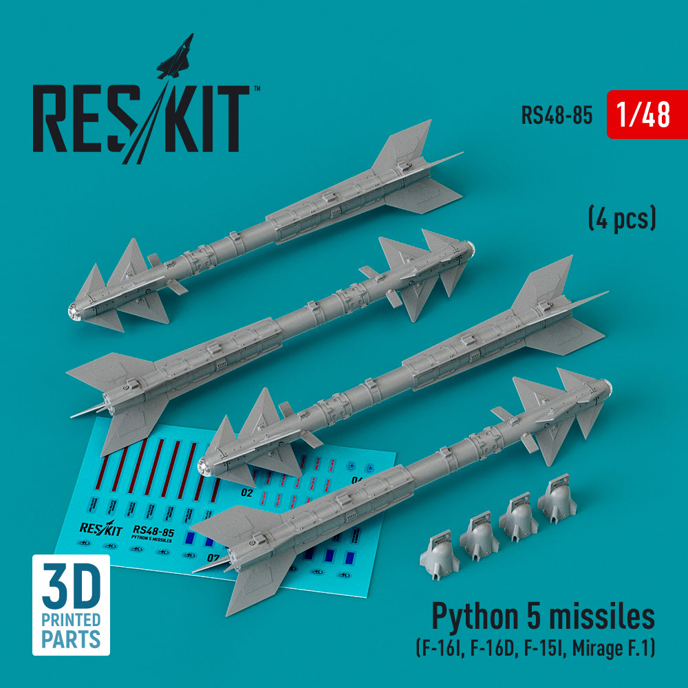 ResKit RS48-0085 1:48 Rafael Python 5 missile