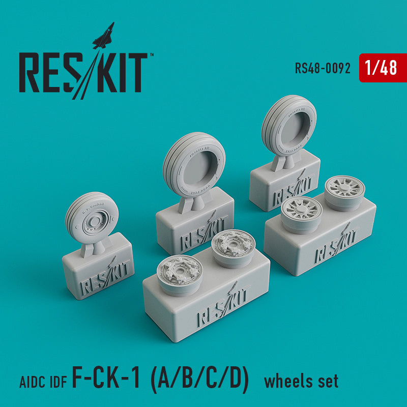 ResKit RS48-0092 1:48 AIDC IDF F-CK-1 A/B/C/D Wheel Set