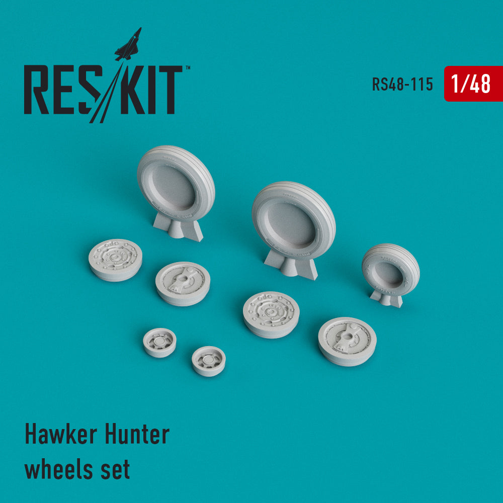 ResKit RS48-0115 1:48 Hawker Hunter F.6 wheels set