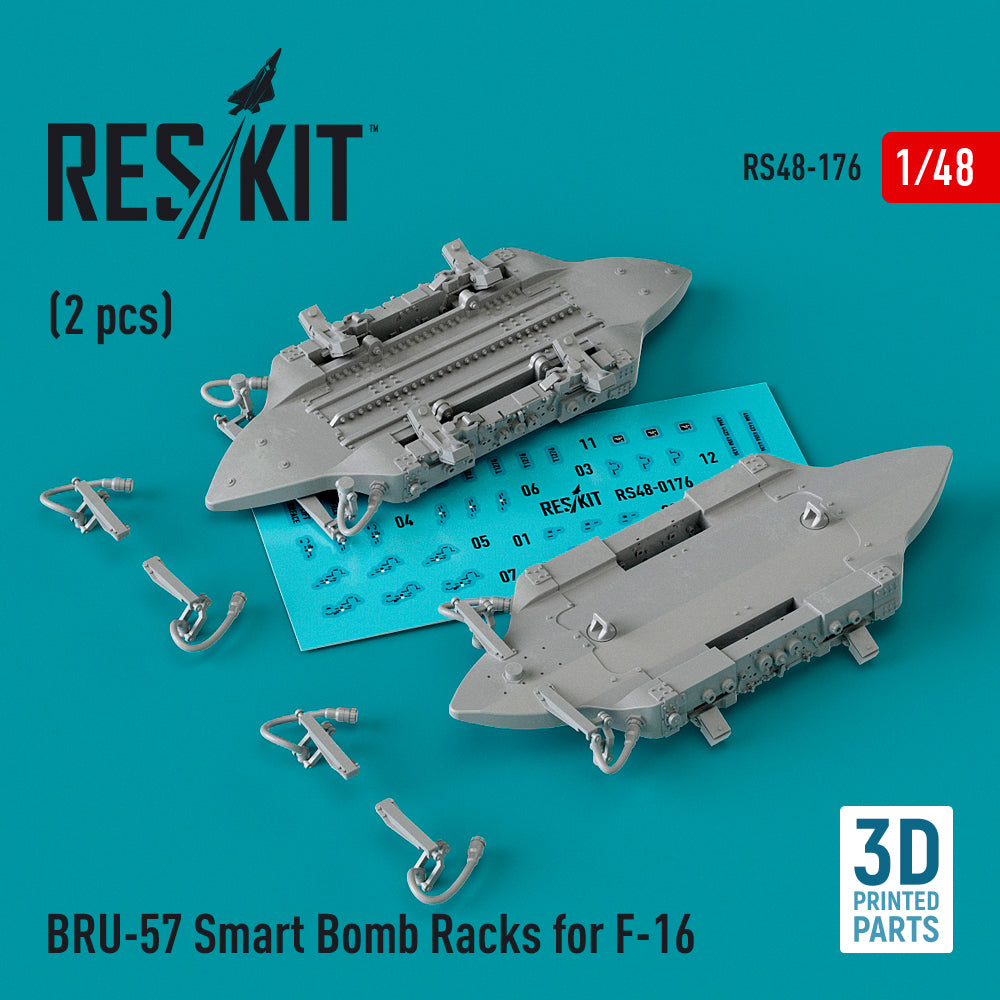 ResKit RS48-0176 1:48 BRU-57 Smart bomb Racks for F-16
