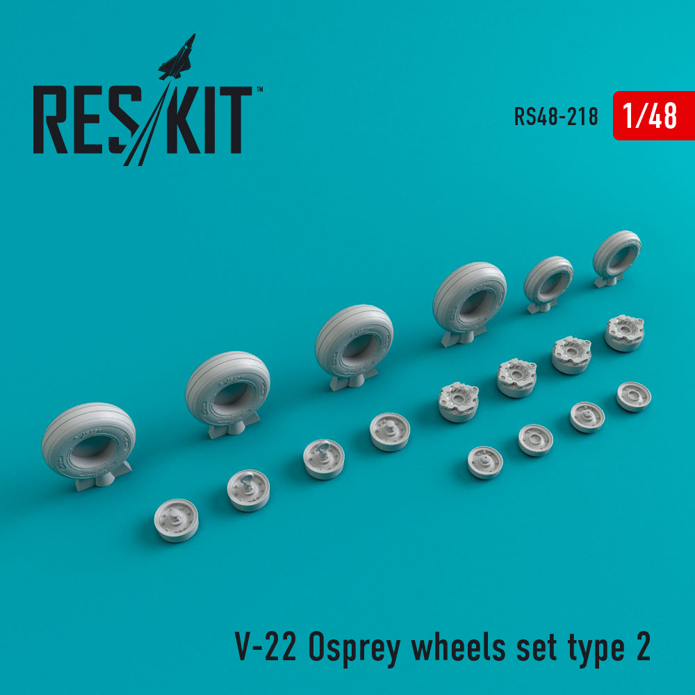 ResKit RS48-0218 1:48 Bell-Boeing V-22 Osprey Type 2 wheels set