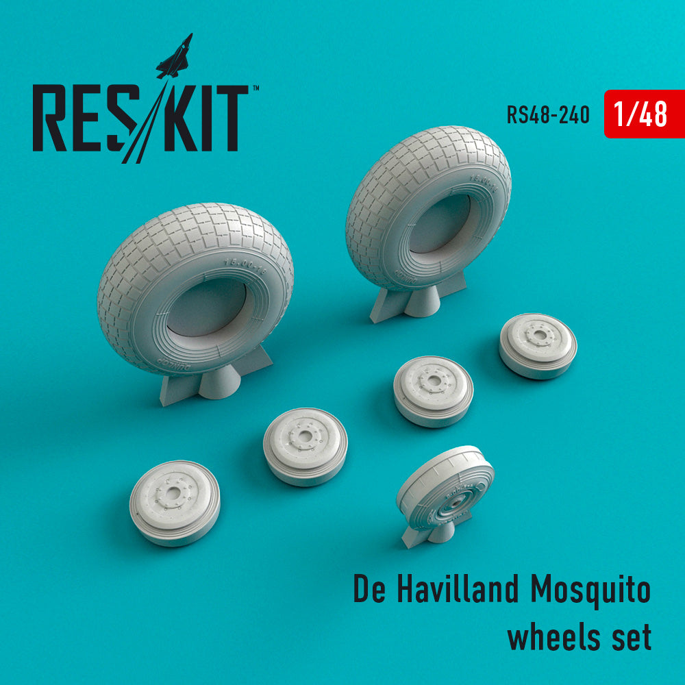 ResKit RS48-0240 1:48 de Havilland Mosquito wheels set