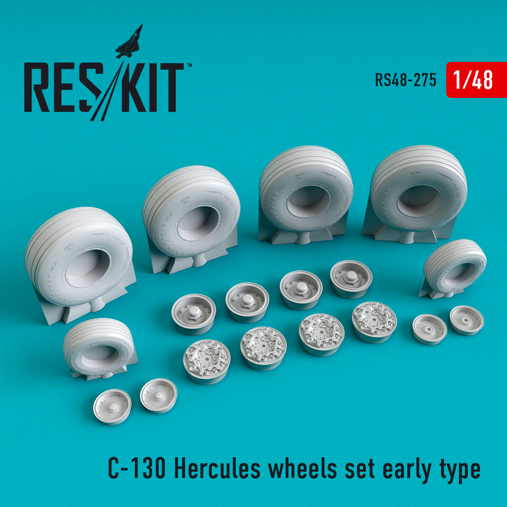 ResKit RS48-0275 1:48 Lockheed C-130 Hercules wheels set early type