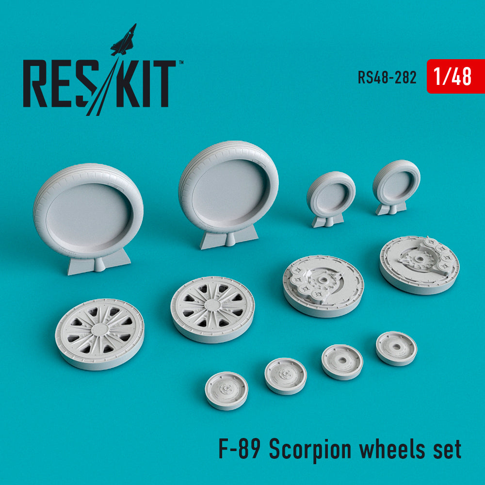 ResKit RS48-0282 1:48 Northrop F-89C Scorpion wheels set