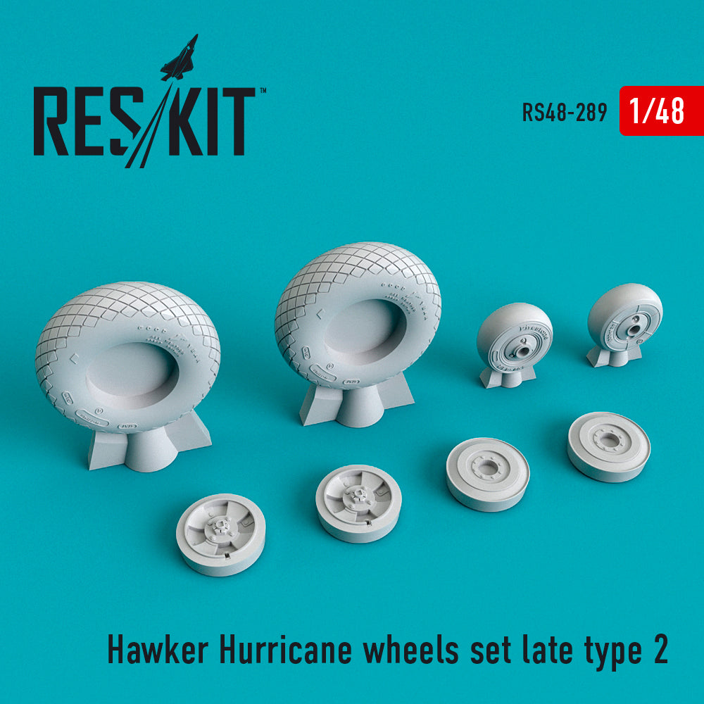 ResKit RS48-0289 1:48 Hawker Hurricane wheels set late type 2