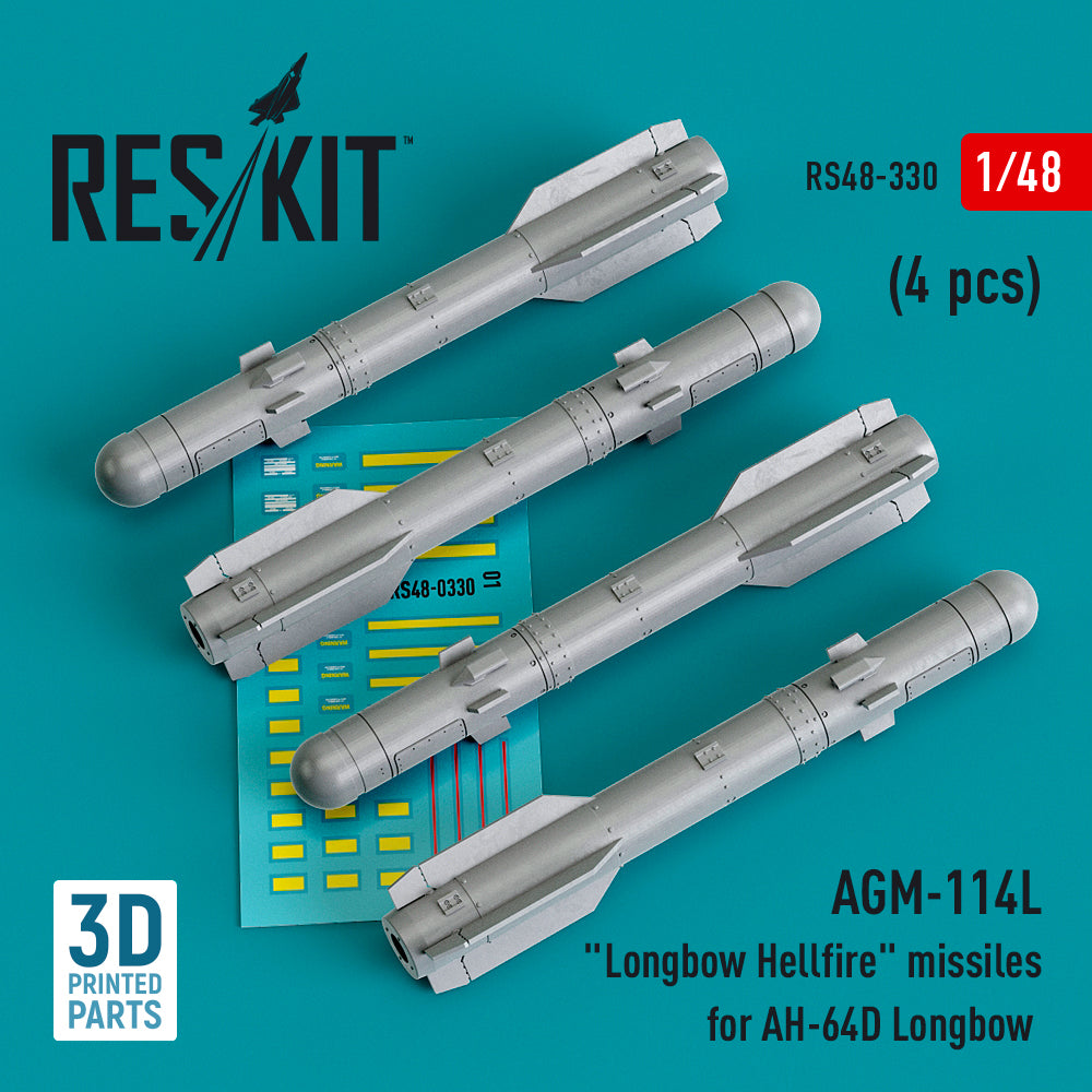 ResKit RS48-0330 1:48 AGM-114L Longbow Hellfire missile