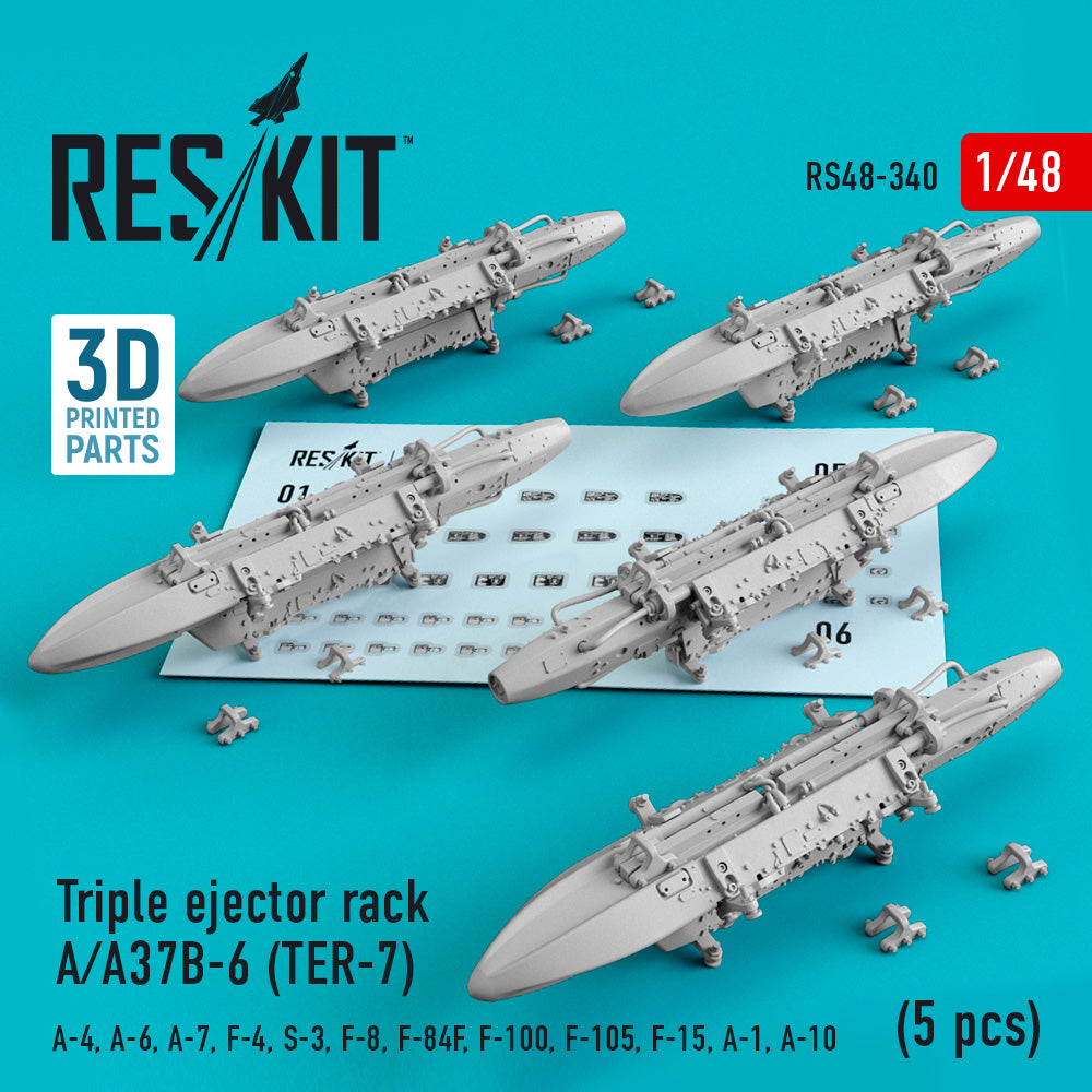 ResKit RS48-0340 1:48 Triple ejector rack Cessna A-37B-6