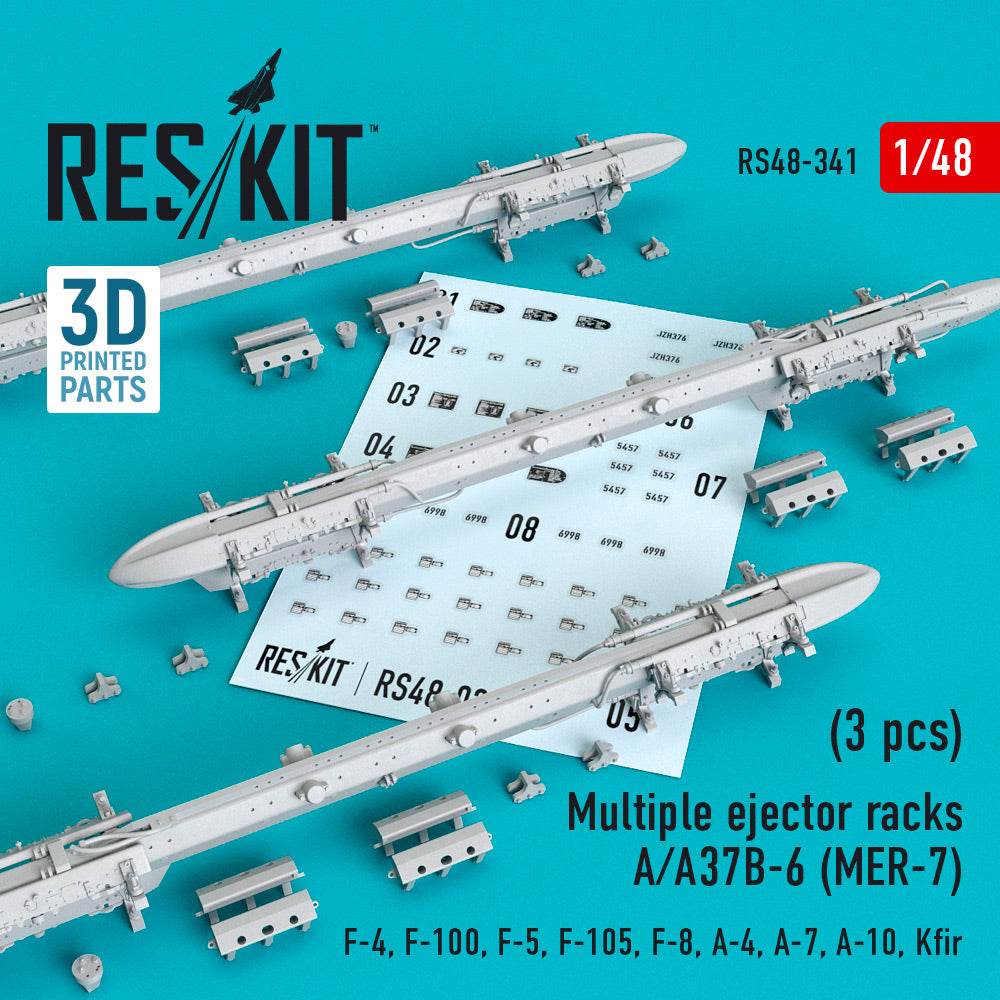 ResKit RS48-0341 1:48 Multiple ejector racks A/A37B-6