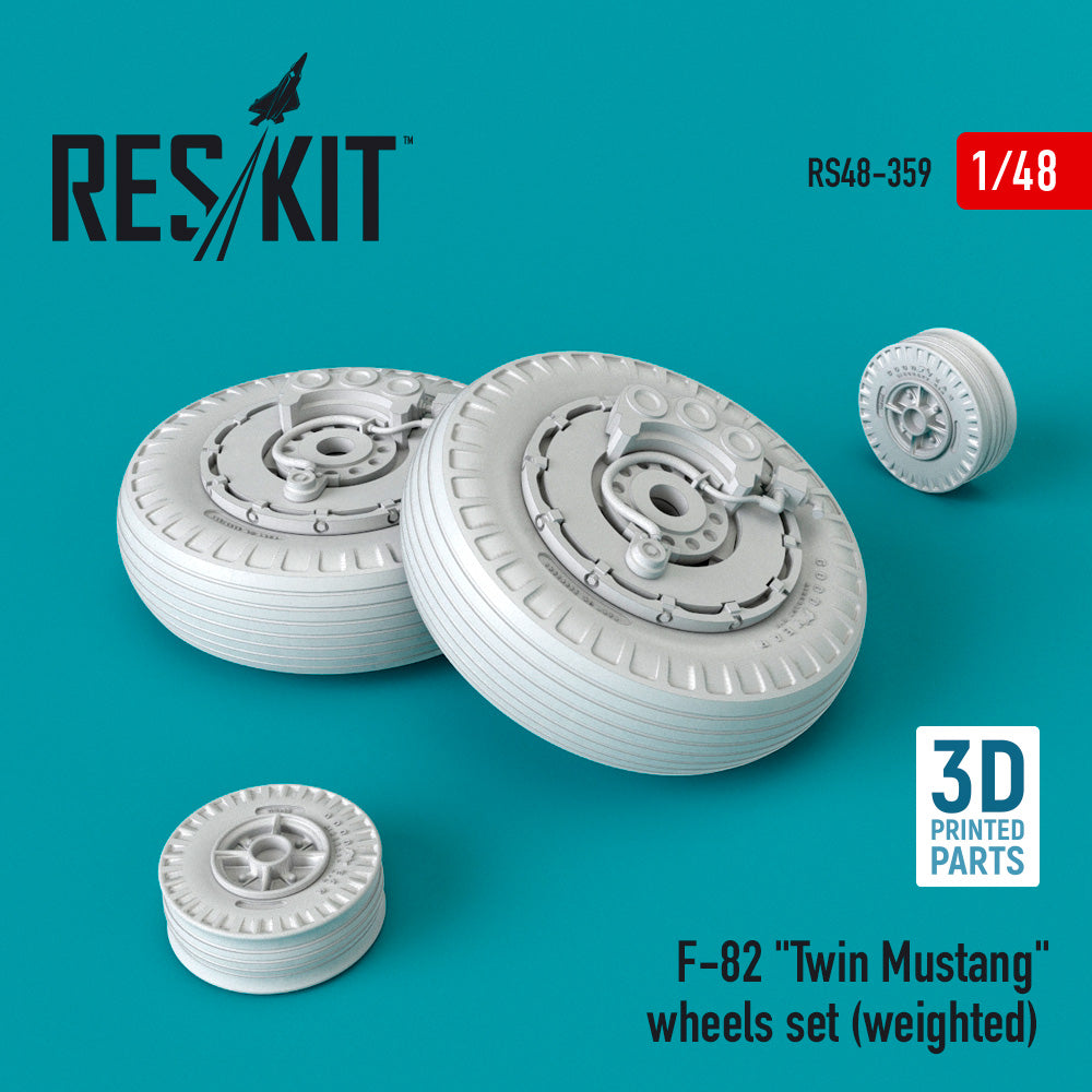ResKit RS48-0359 1:48 North-American F-82 Twin Mustang wheels set