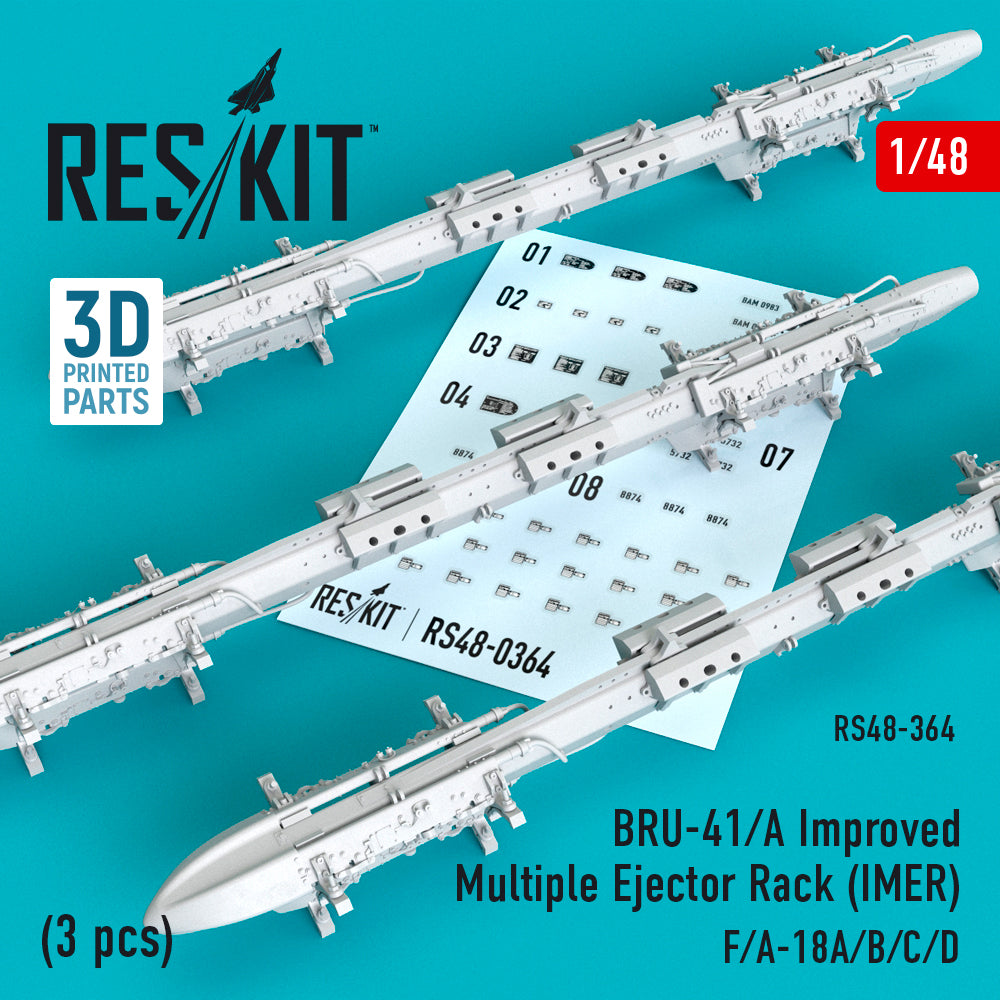 ResKit RS48-0364 1:48 BRU-41/A Improved Multiple Ejector Rack