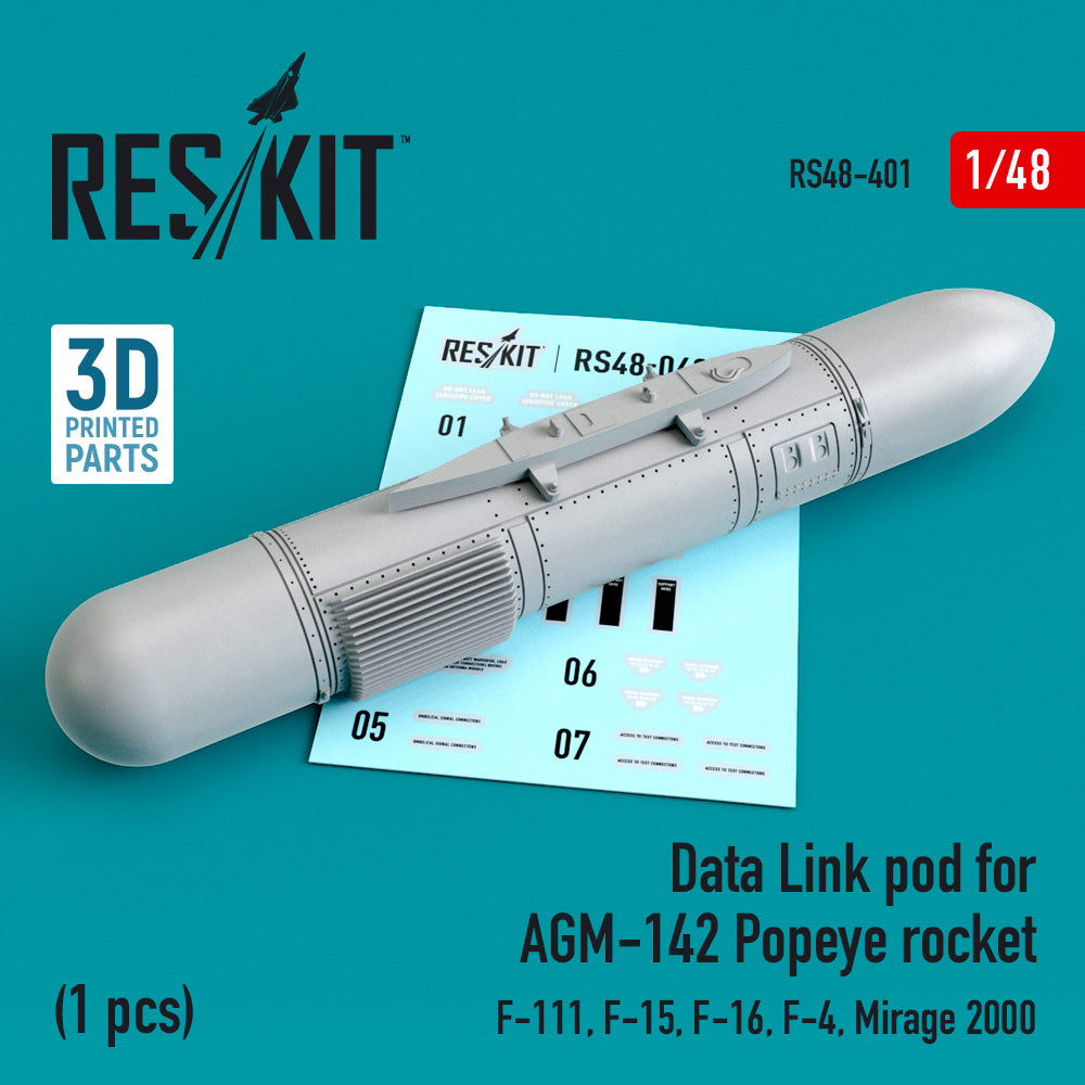 ResKit RS48-0401 1:48 Data Link pod for AGM-142 Popeye rocket