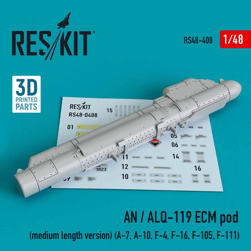 ResKit RS48-0408 1:48 AN / ALQ-119 ECM pod