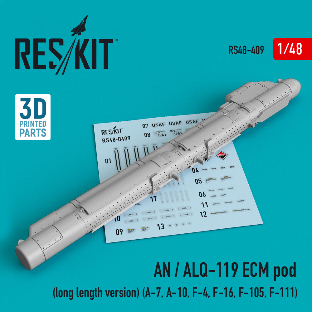 ResKit RS48-0409 1:48 AN / ALQ-119 ECM pod